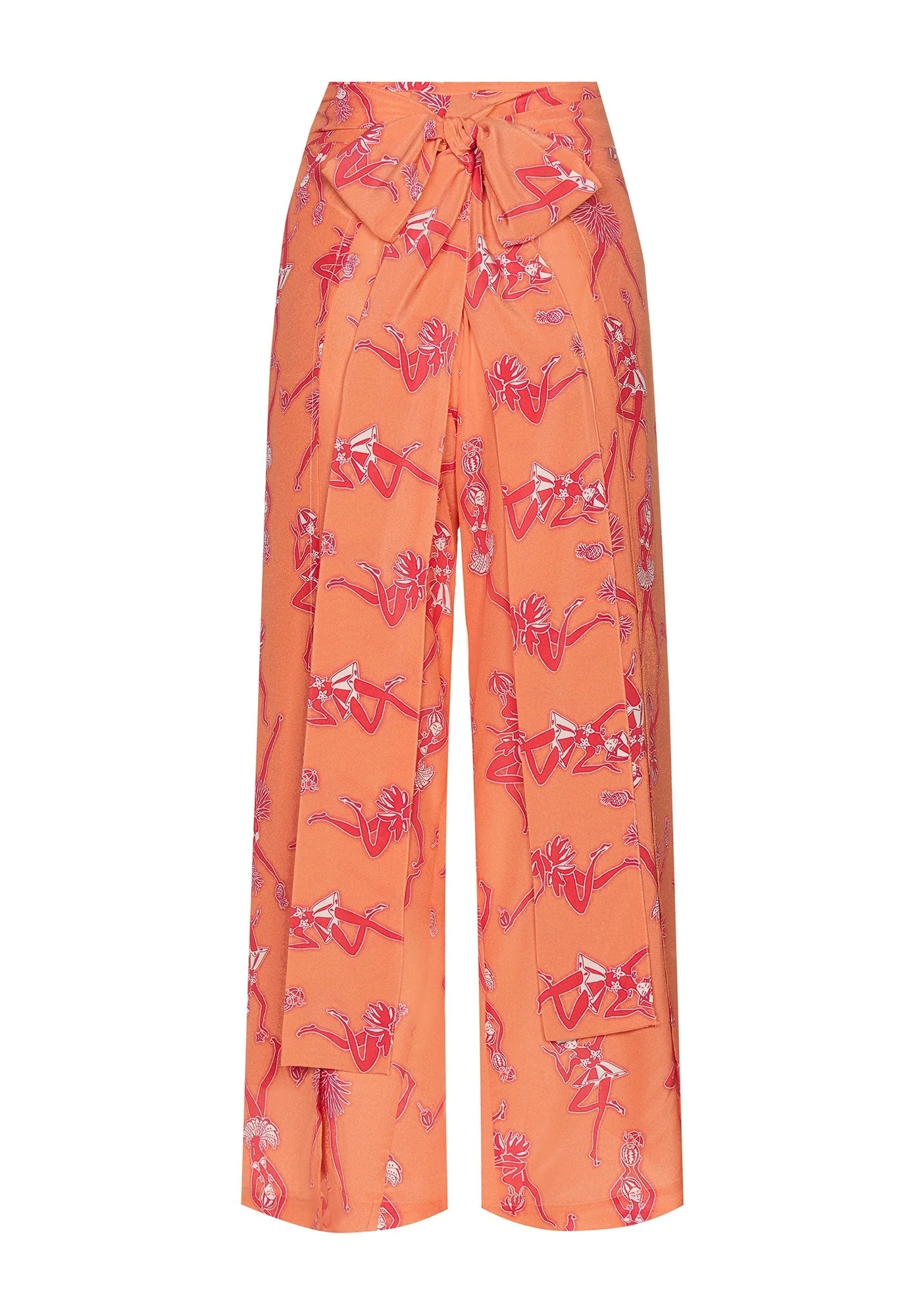 Silk Gabija Palazzo Pants FRUIT PUNCH - Image 8