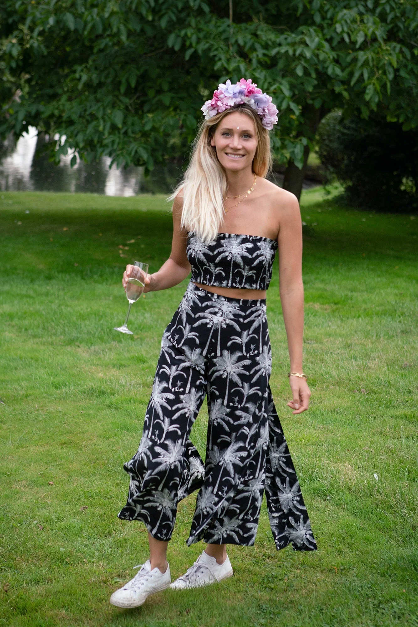 Silk Gabija Palazzo Pants PLANTATION - Image 9