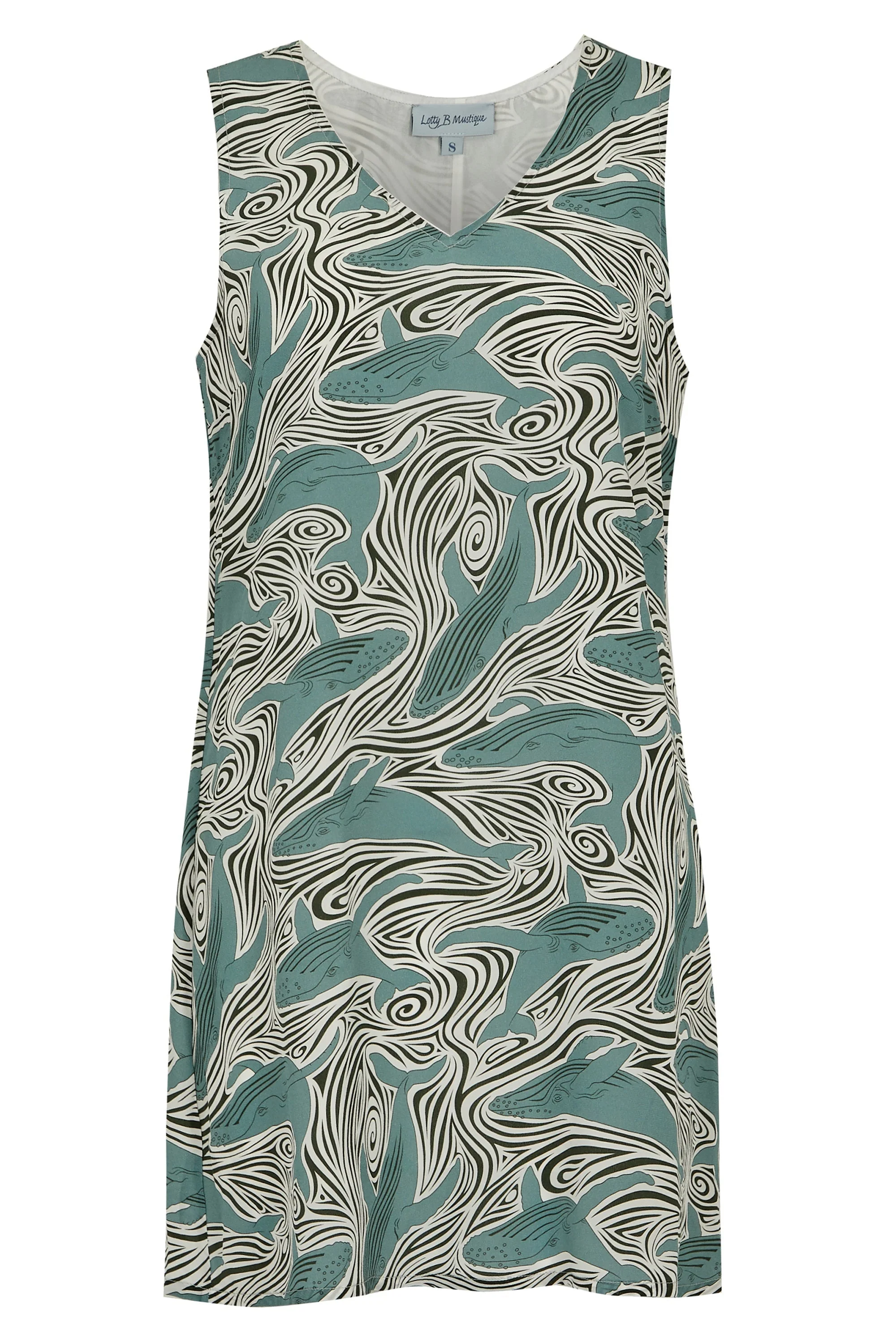 Silk Henny Dress WHALE - Image 7