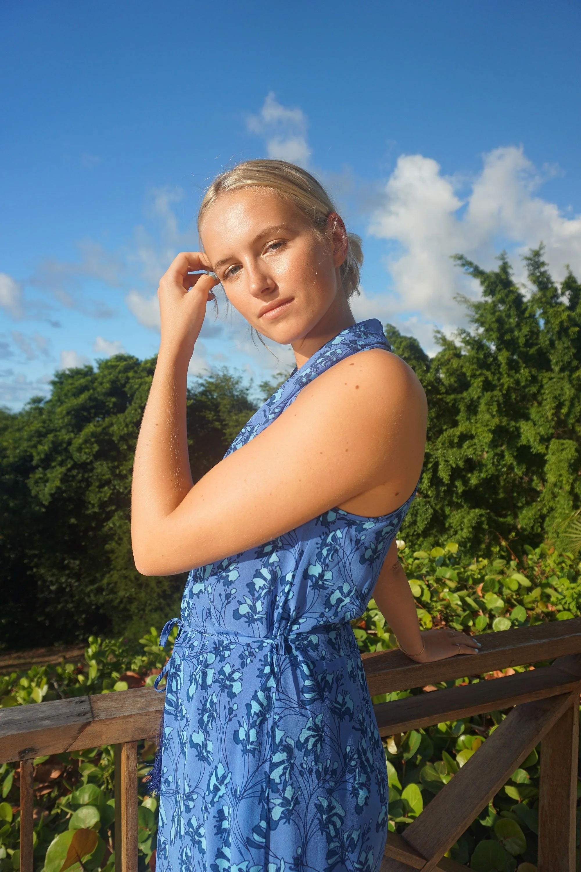 Silk Jemima Dress FLAMBOYANT FLOWER - Image 4