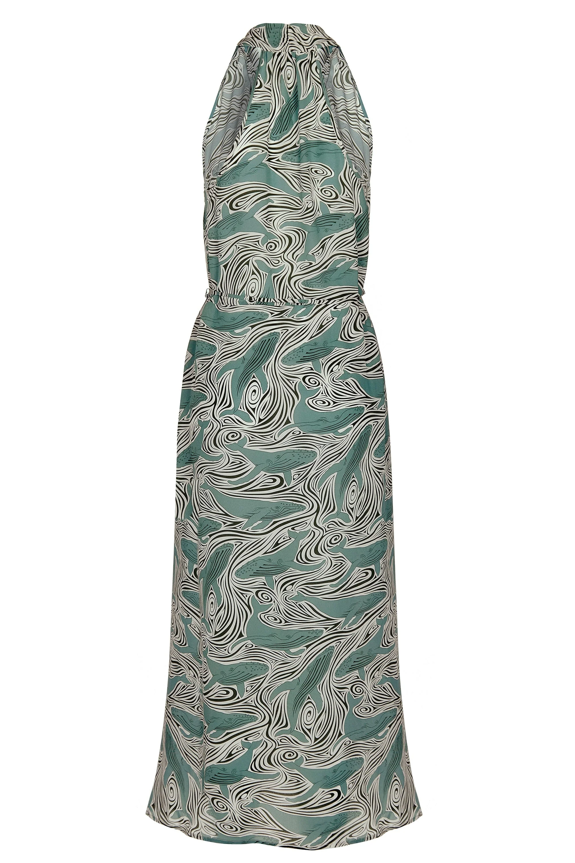 Silk Jemima Dress WHALE - Image 10