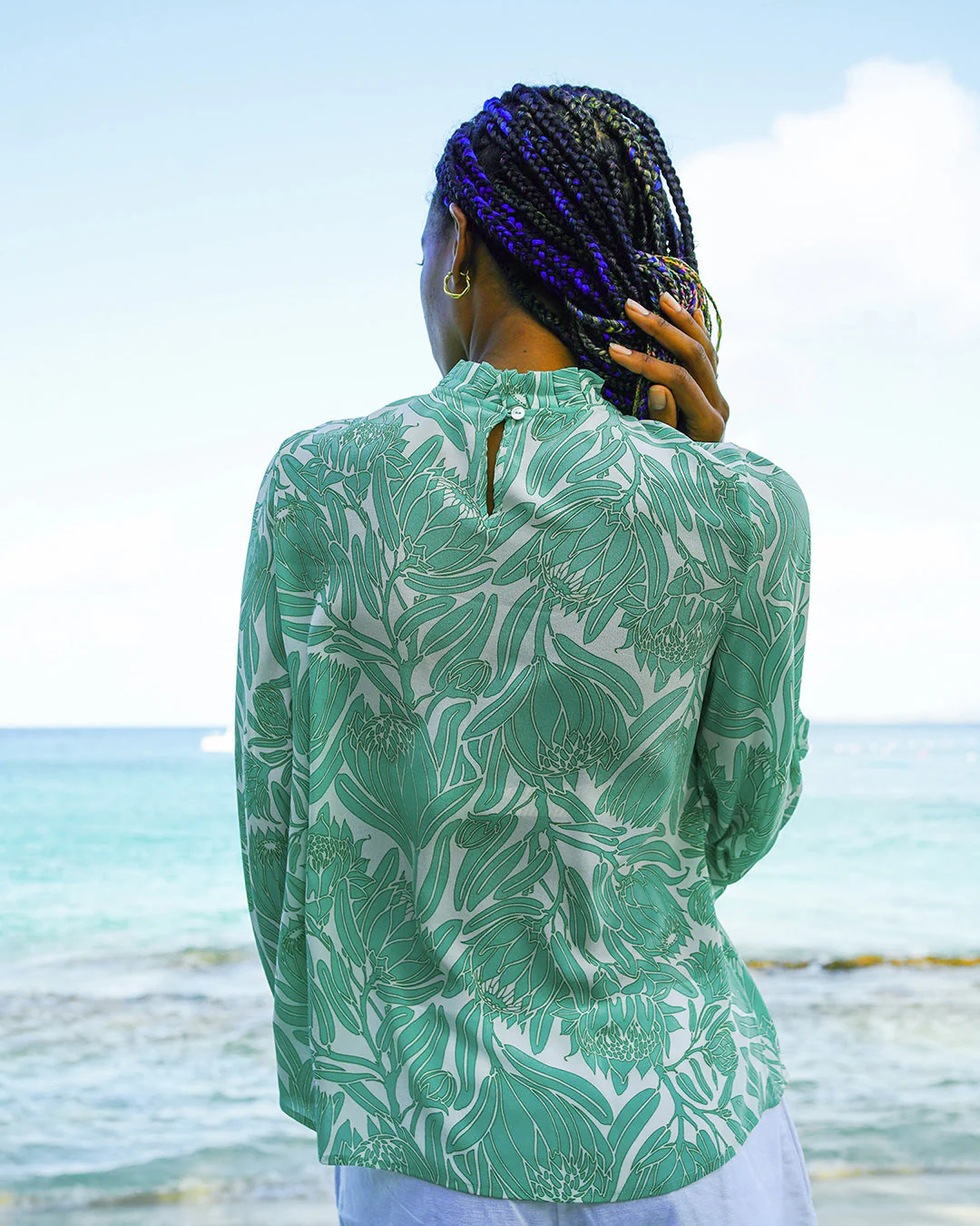 Silk Kelly Blouse PROTEA - Image 5