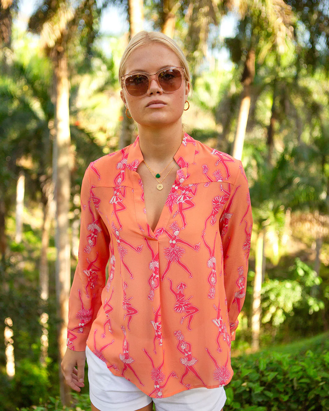 Silk Kim Blouse FRUIT PUNCH - Image 3