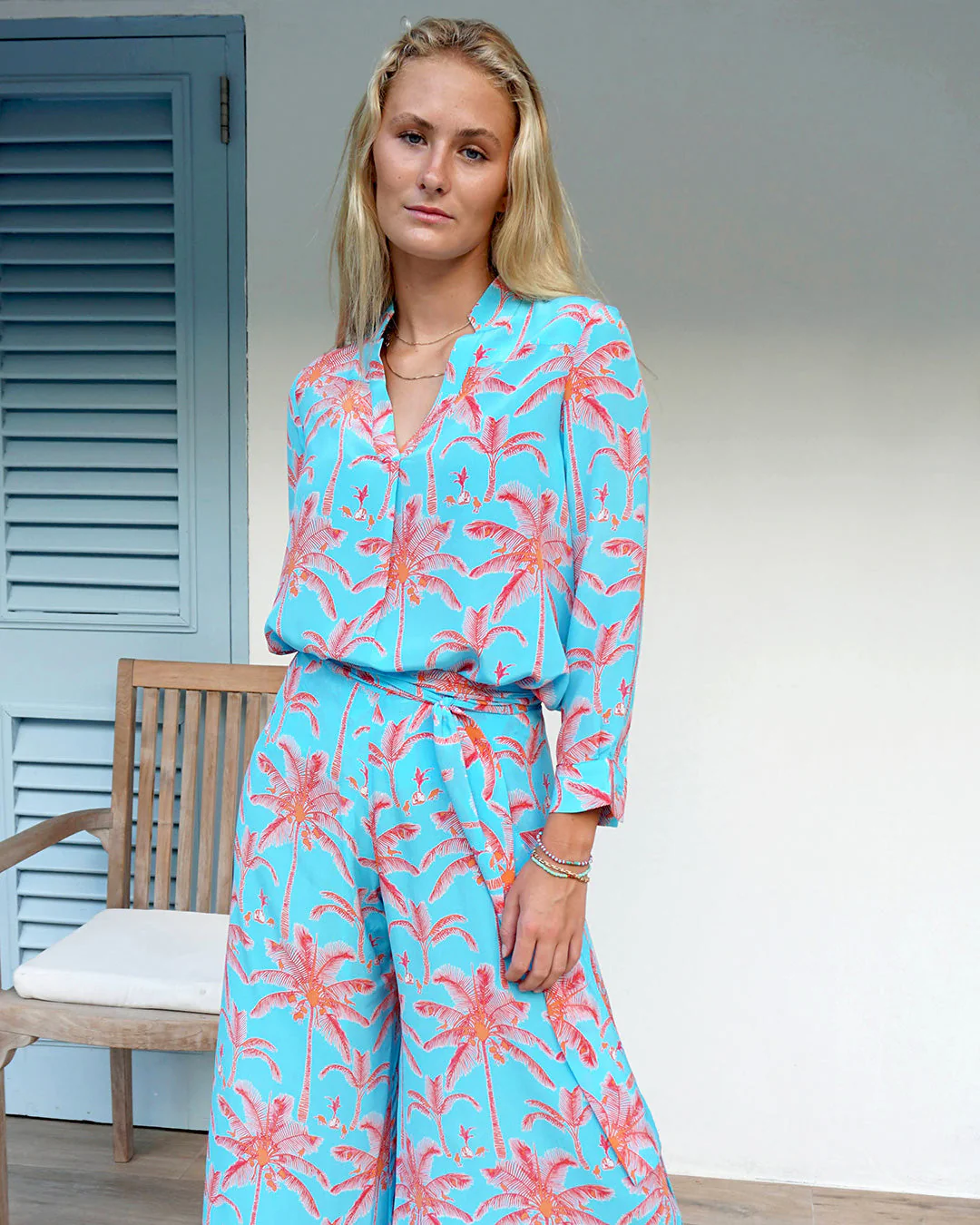 Silk Kim Blouse PLANTATION - Image 7