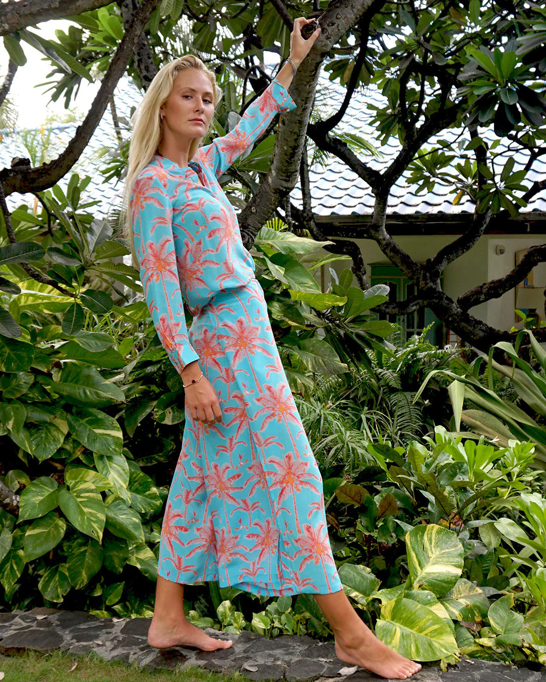 Silk Kim Blouse PLANTATION - Image 9