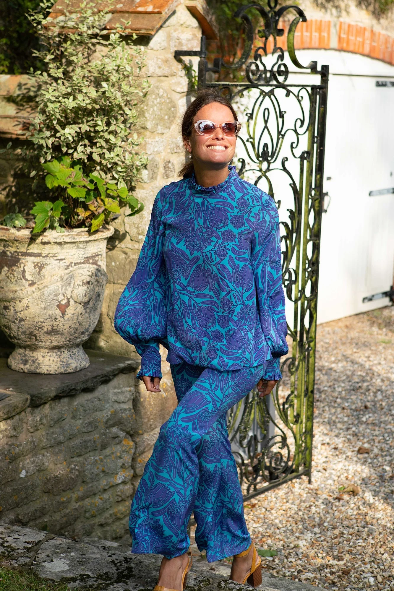 Silk Lyla Pants PROTEA - Image 4