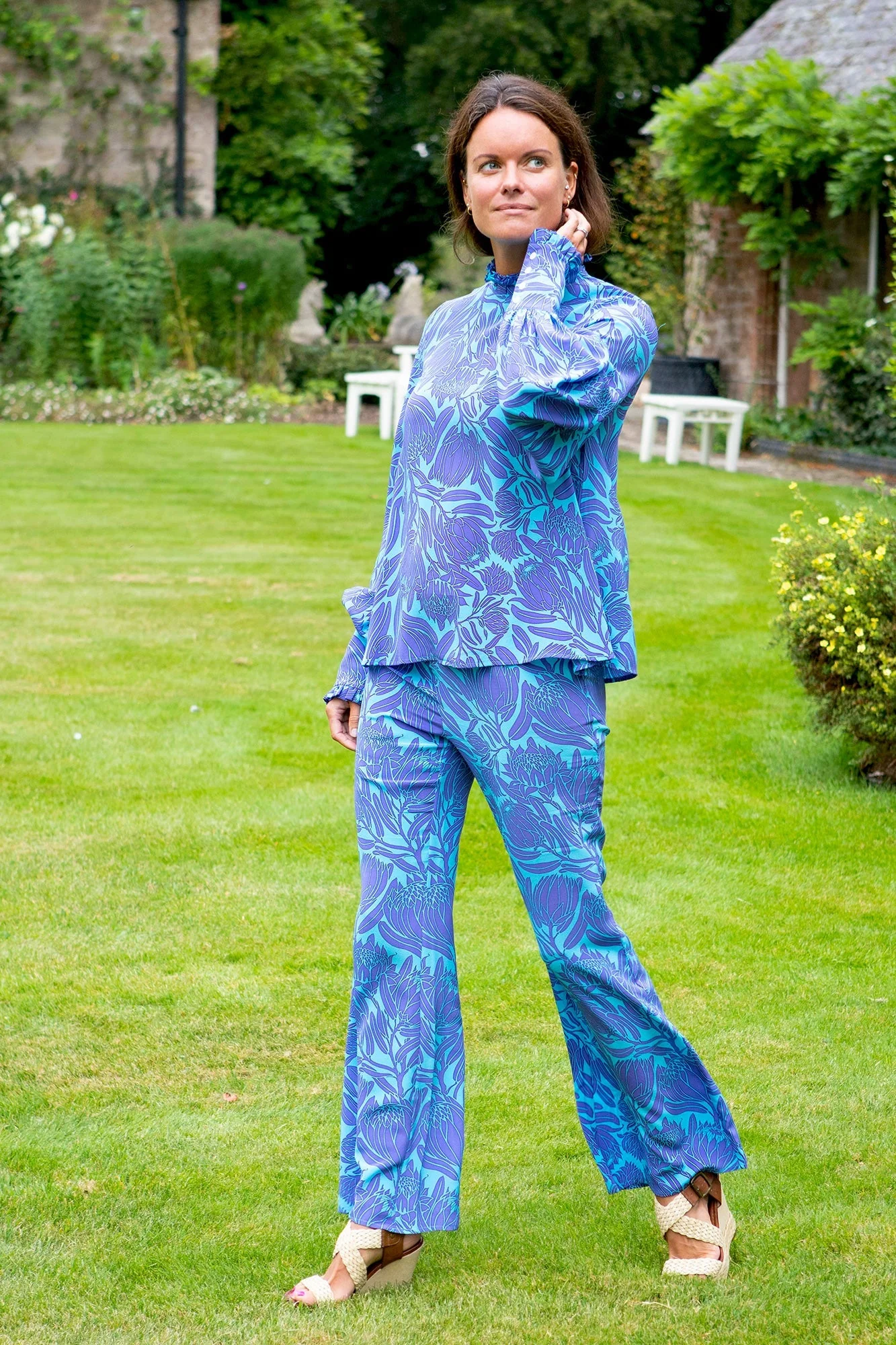 Silk Lyla Pants PROTEA - Image 6