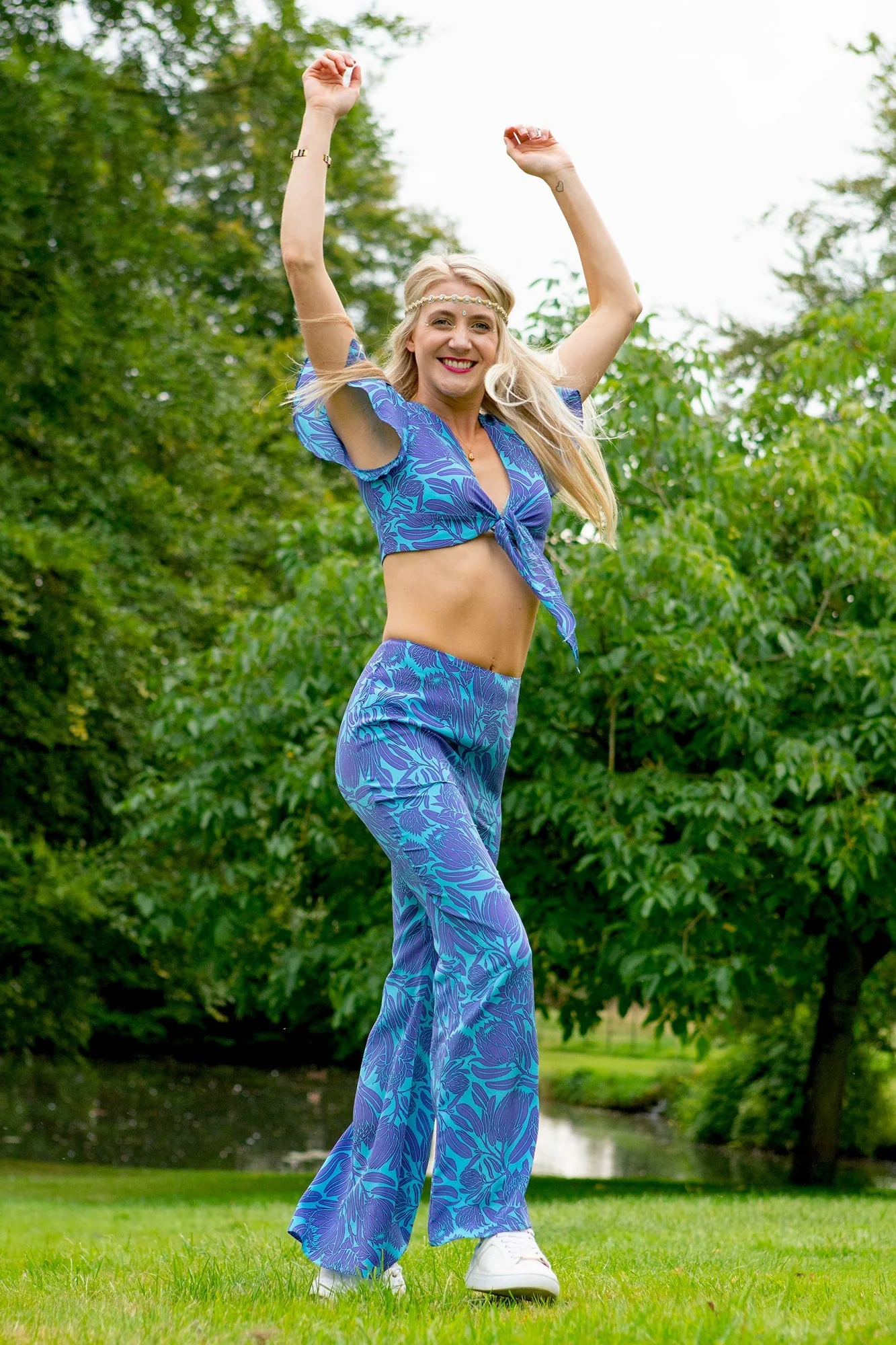 Silk Lyla Pants PROTEA - Image 8