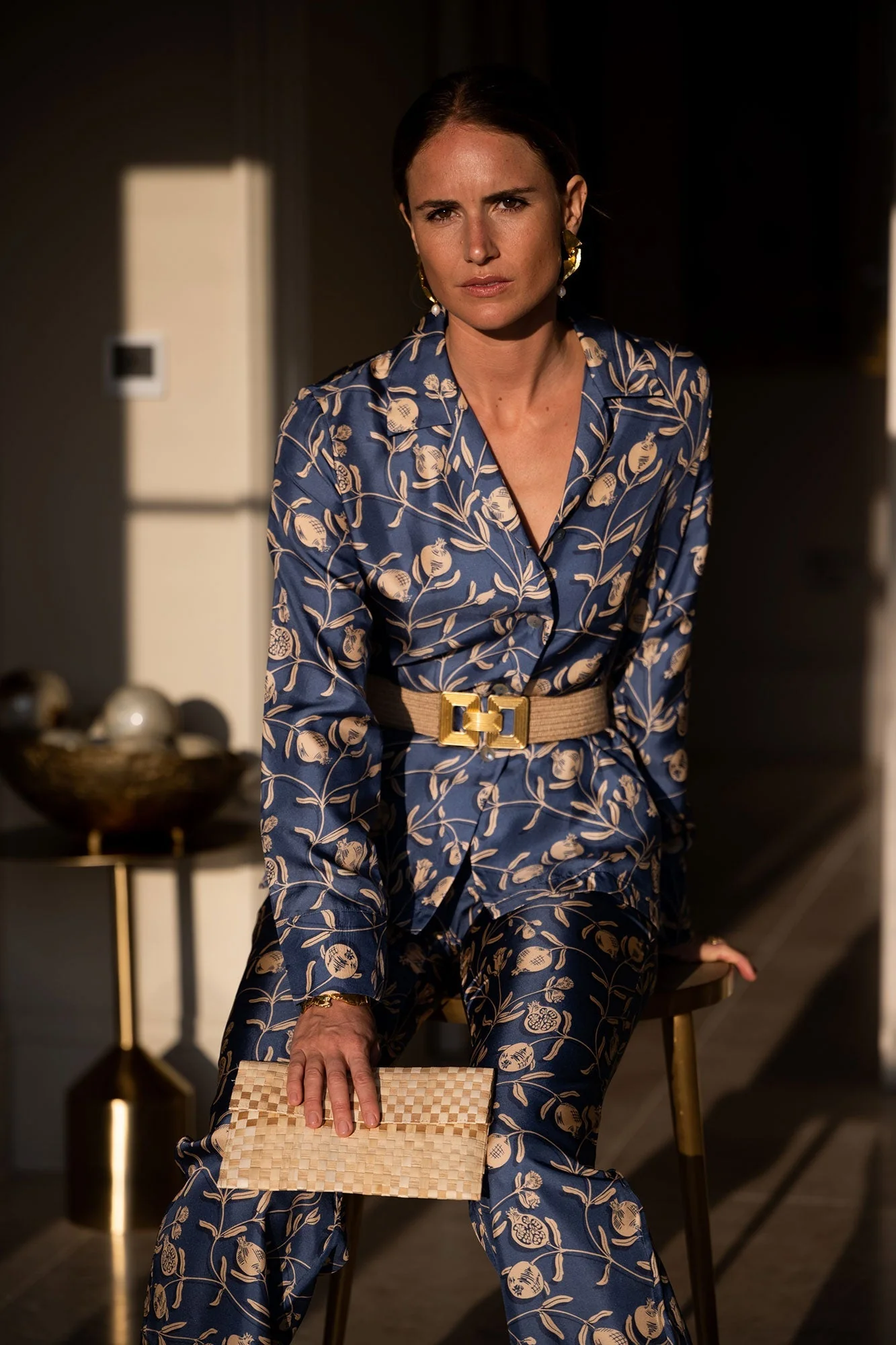 Silk Pajamas POMEGRANATE - Image 3