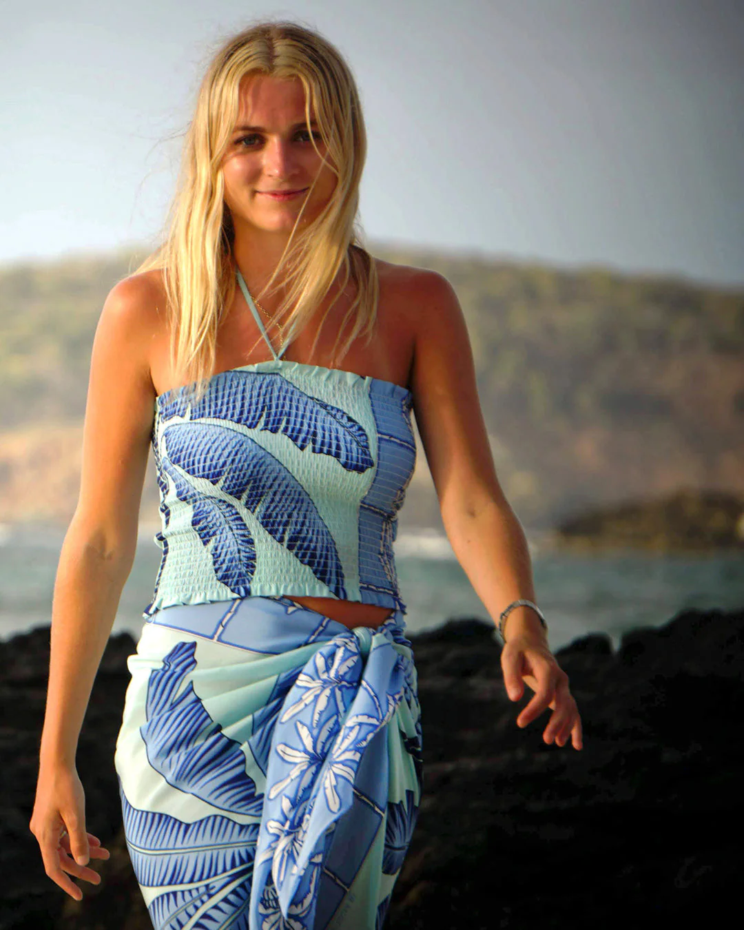 Silk Ruffle Bandeau Top BANANA TREE - Image 4