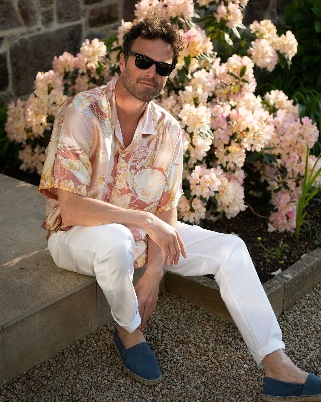 Silk Vintage Scarf Shirt SEA LIFE - Image 5