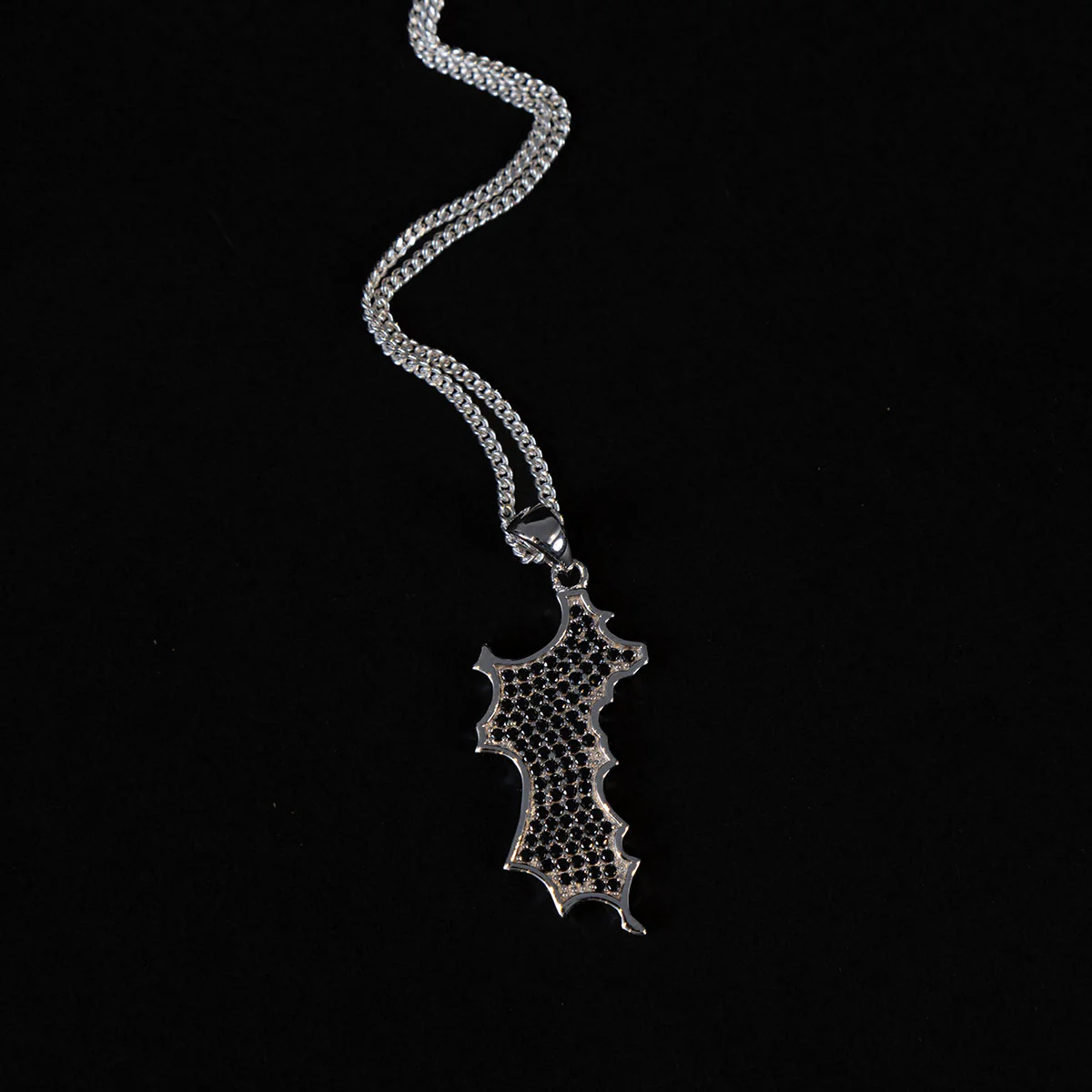 Silver Diamante Mustique Island Pendant - Image 5