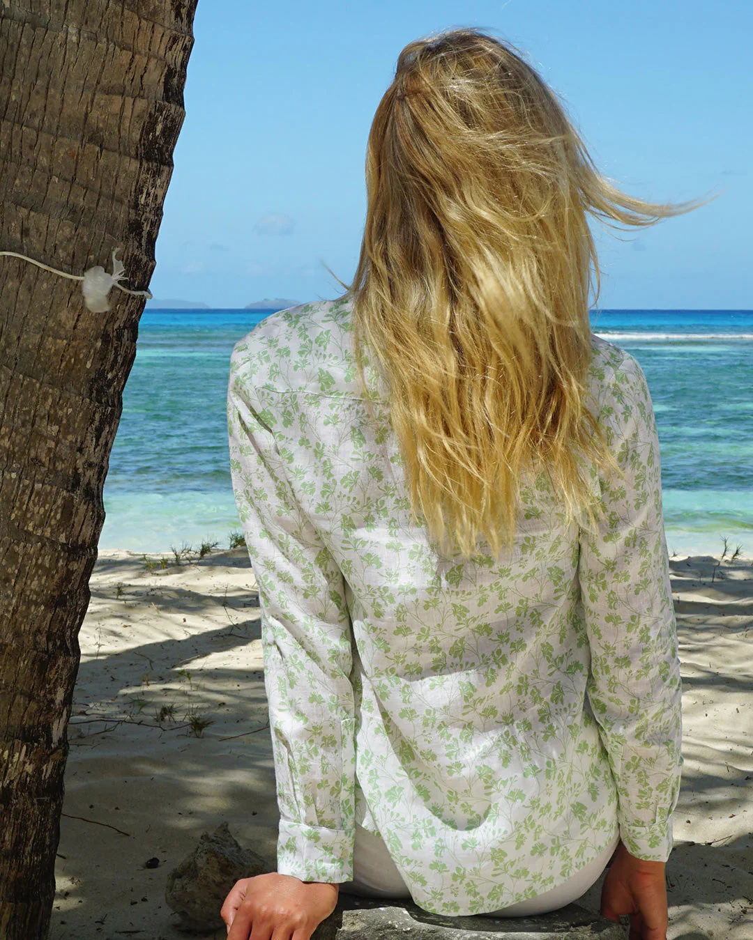 Linen Shirt FLAMBOYANT FLOWER - Image 3