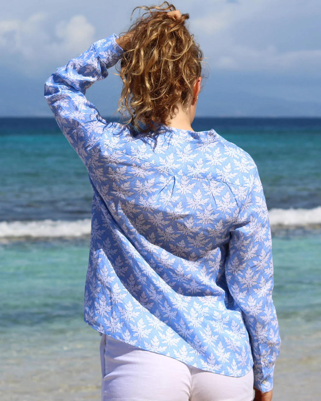 Linen Shirt PAPAYA - Image 6