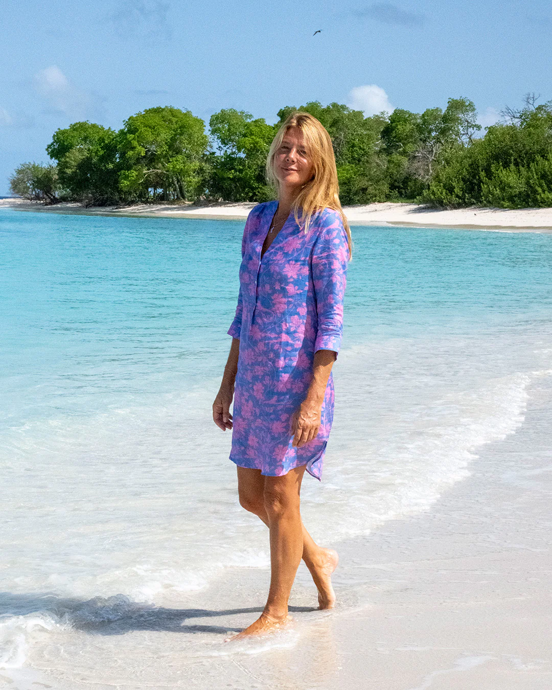 Linen Decima Dress IGUANA - Image 3