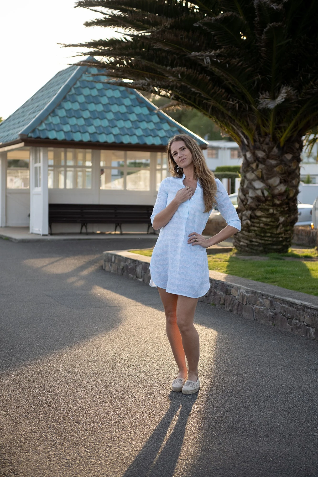 Linen Decima Dress GUAVA - Image 4