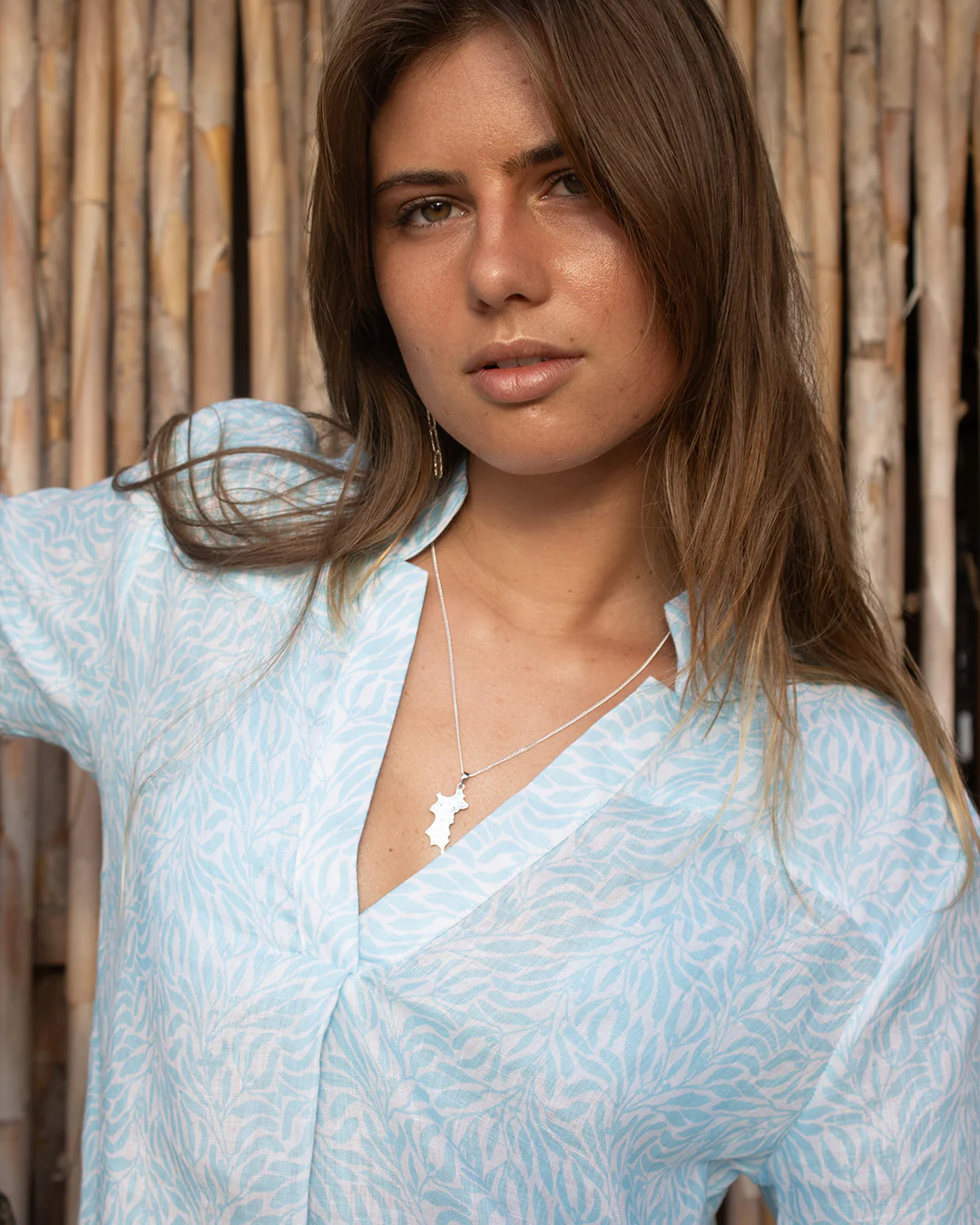 Linen Kim Shirt SEALEAF - Image 6