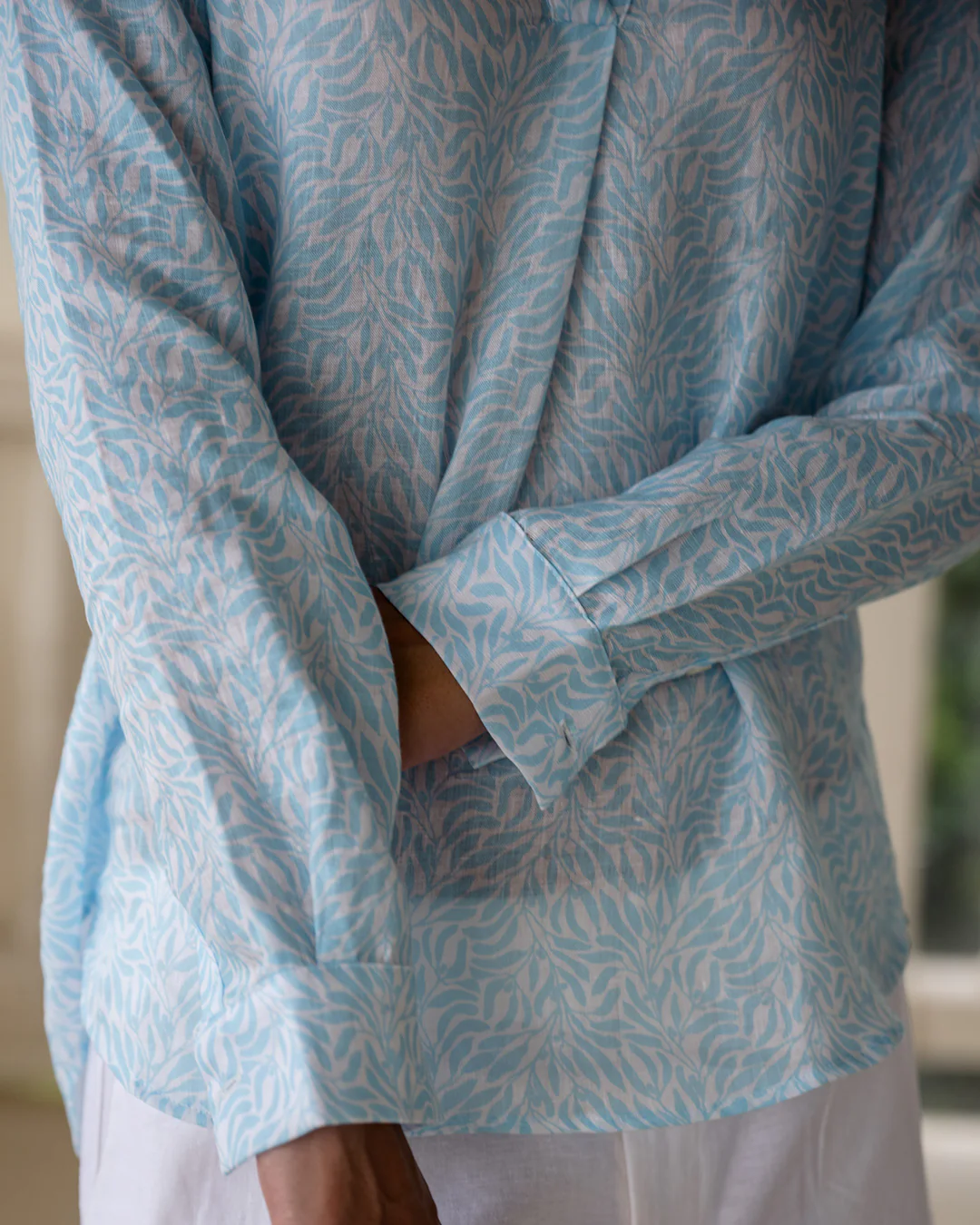 Linen Kim Shirt SEALEAF - Image 7