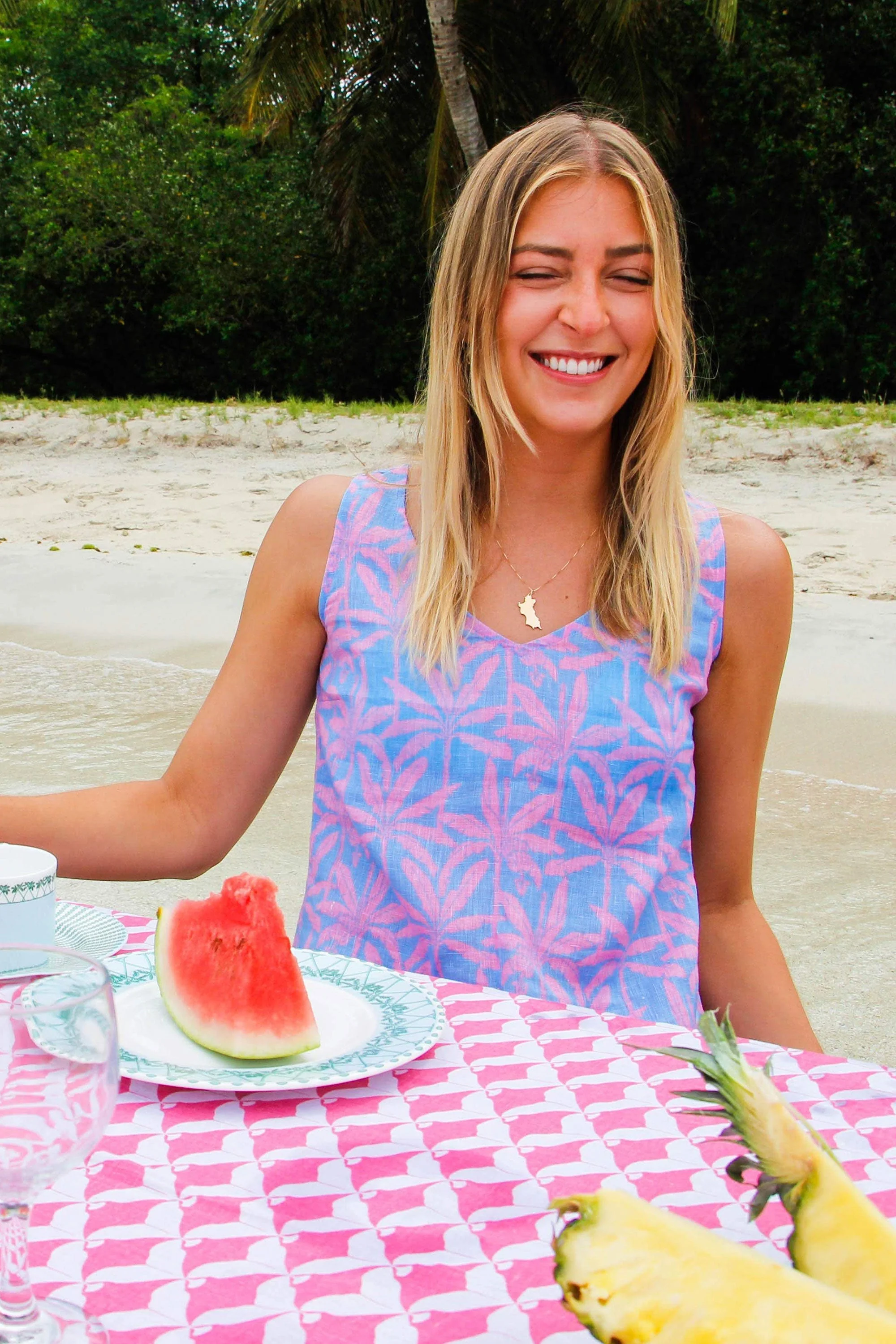 Linen Henny Dress BANANA TREE - Image 5