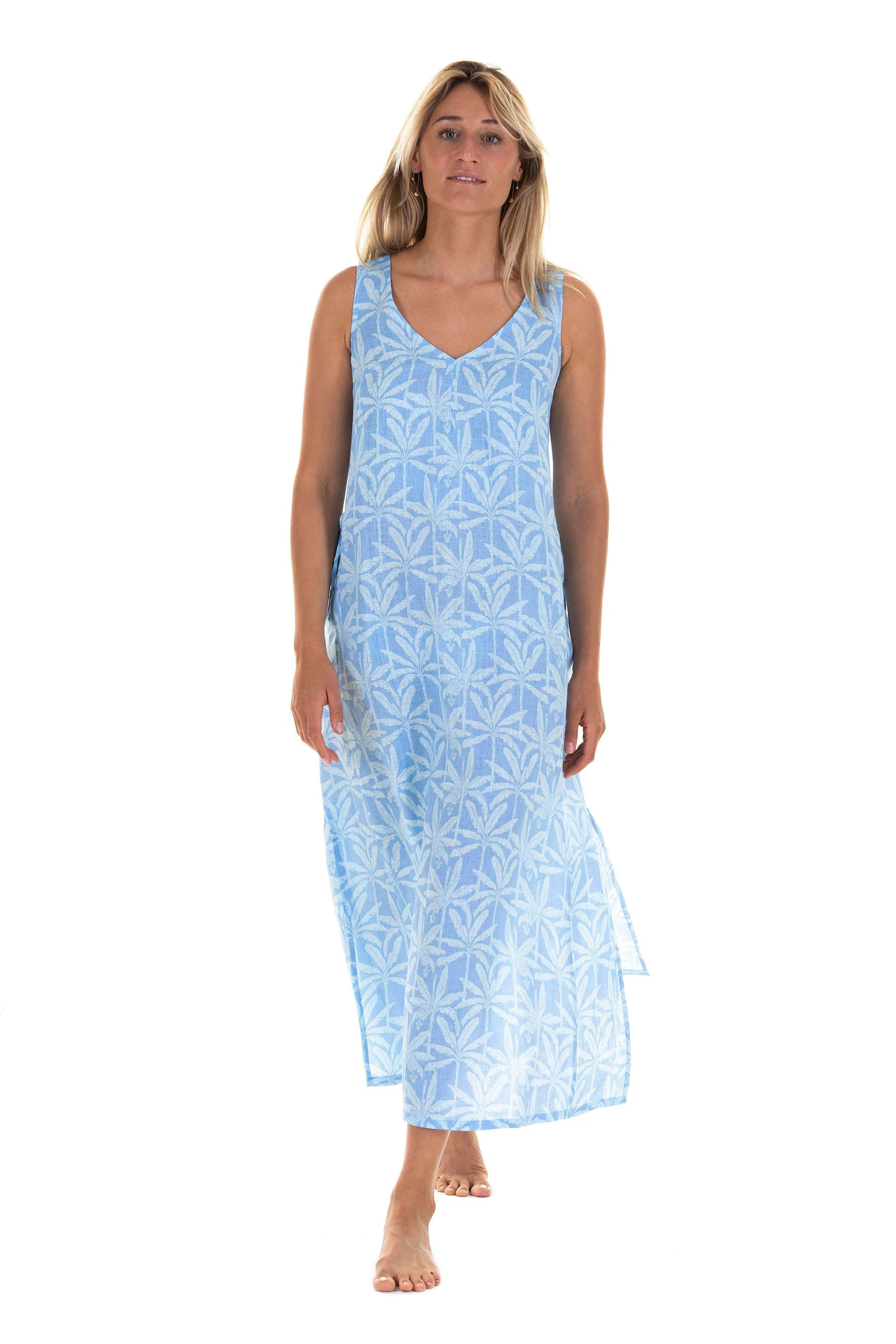 Linen Sun Dress BANANA TREE - Image 8