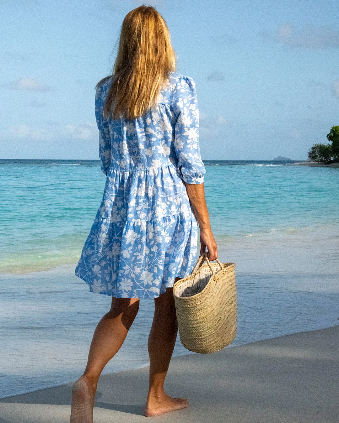 Linen Amy Dress IGUANA - Image 5